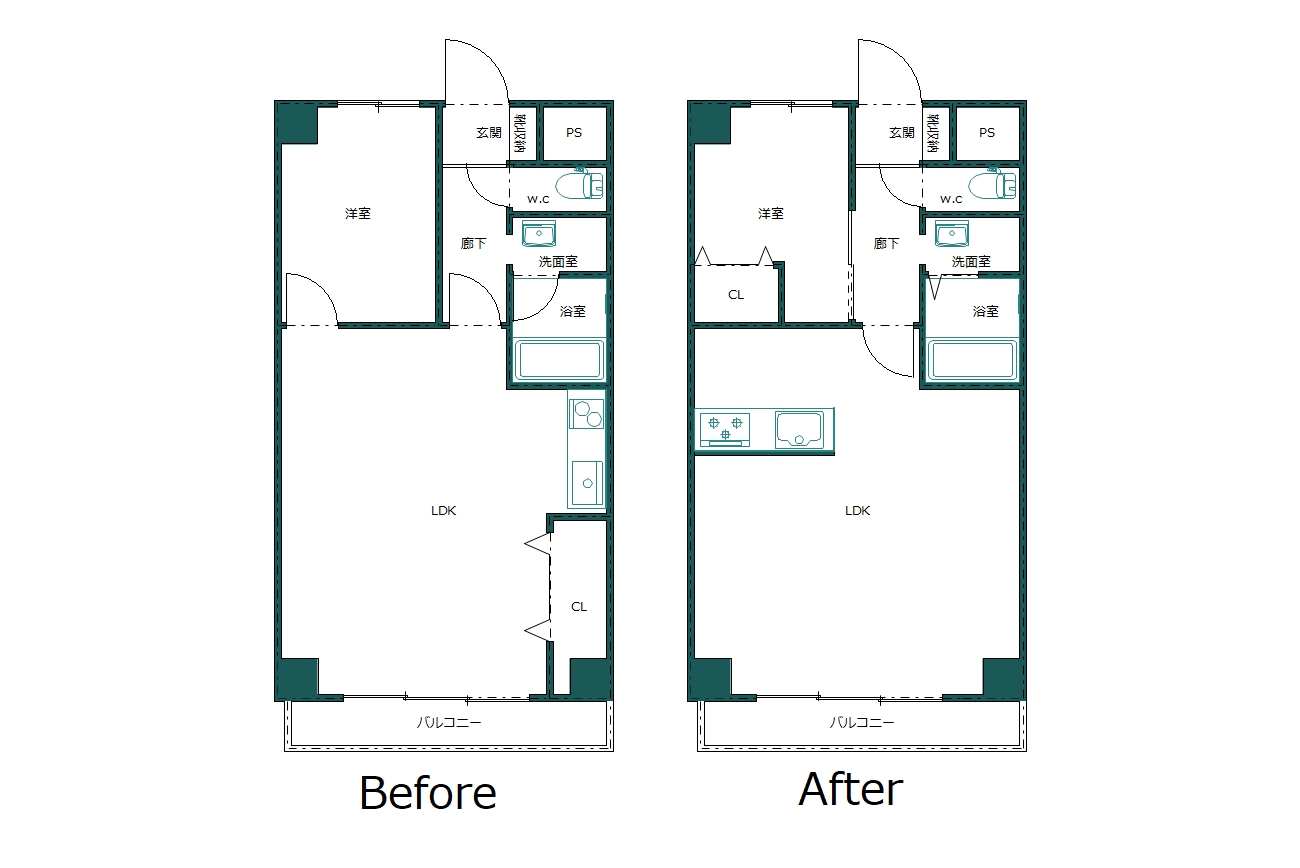 世田谷区1ldk リフォーム工事 東京 千葉 神奈川のリフォームならアスプリード株式会社 世田谷区1ldk リフォーム工事 東京 千葉 神奈川のリフォームならアスプリード株式会社